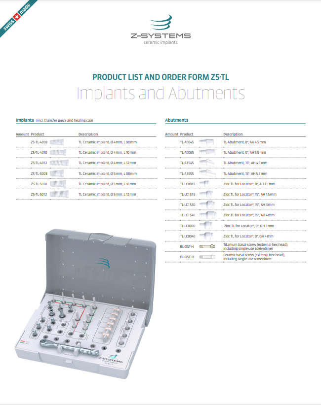US Product list Z5-TL